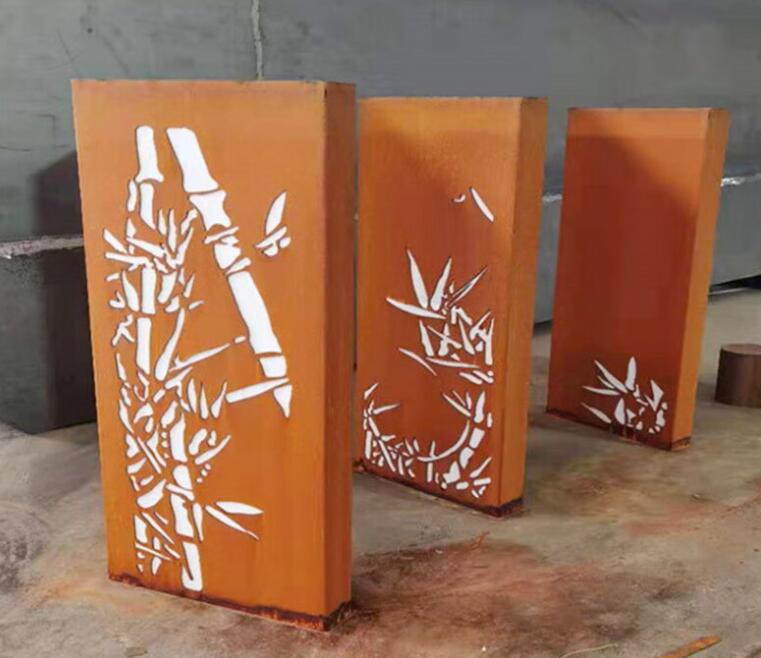 芗城锈钢板灯箱
